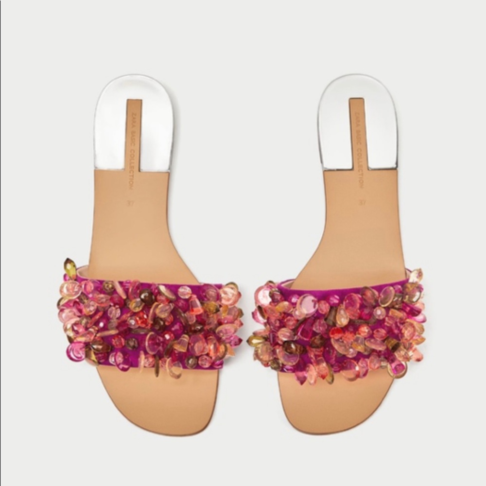 Zara beaded sandals
